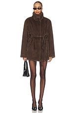 Maria Faux Fur Coat - thumbnail 7