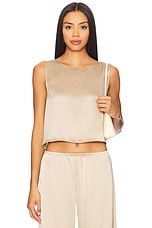 Barb Crop Sleeveless Crew Top