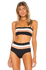 Rebel Stripe Bikini Top