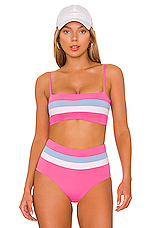 Product image of L*SPACE Rebel Stripe Bikini Top. Click to view full details