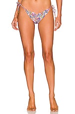 Product image of Luli Fama Seamless Reversible Wavy Bikini Bottom. Click to view full details