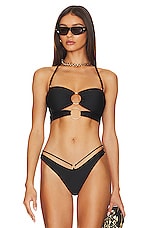 Product image of Luli Fama Double Loop Bandeau Bikini Top. Click to view full details