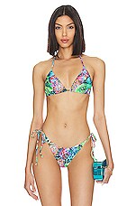 Product image of Luli Fama Crystalized Seamless Triangle Bikini Top. Click to view full details