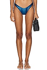 Midnight Waves Brazilian Bikini Bottom