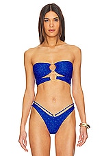 Brilla Double Loop Bandeau Bikini Top