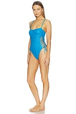 Square Neck Laced Up One Piece - thumbnail 6