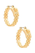 Product image of Luv AJ The Buckle Hoops. Click to view full details