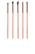 Product image of Luxie Rose Gold Mini Detail Eye Brush Set. Click to view full details
