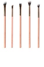 Product image of Luxie Rose Gold Eye Essential Brush Set. Click to view full details