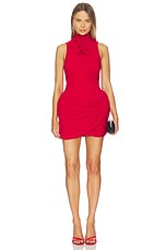 High Neck Sleeveless Mini Dress - thumbnail 4