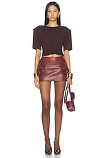 Leather Mini Skirt - thumbnail 8