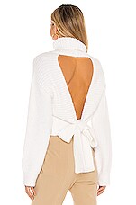 Marielle Knitted Tie Back Sweater Black