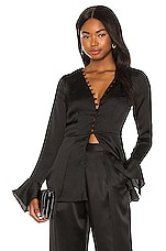 MAJORELLE Samantha Top in Black | REVOLVE