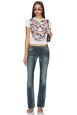 Low Rise Flare Jeans - thumbnail 8