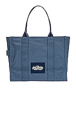 Marc Jacobs The Large Tote Bag in Blue Shadow | REVOLVE