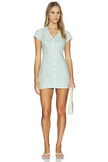 Collared V-neck Mini Dress - thumbnail 4
