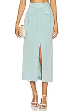 Belted Maxi Pencil Skirt