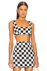 Product image of MATTHEW BRUCH Anna Tie Back Crop Top. Click to view full details