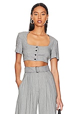 Product image of MATTHEW BRUCH Apron Crop Top. Click to view full details