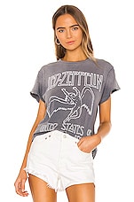 Led Zeppelin United '77 Crew Tee in Charcoal