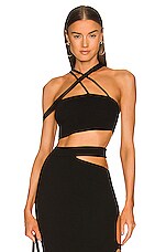 Product image of Michael Costello Ismane Knit Crop Top. Click to view full details