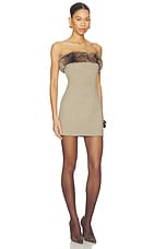 Faux Fur Trimmed Gumdrop Dress - thumbnail 5