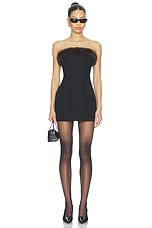 Faux Fur Trimmed Gumdrop Dress - thumbnail 4