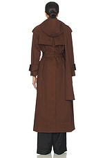 Hooded Scarf Trench Coat - thumbnail 8