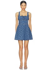 Neve Denim Mini Dress - thumbnail 4