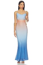 Solstice Ombre Mesh Maxi Dress - thumbnail 4