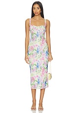 Celina Mesh Midi Dress - thumbnail 4