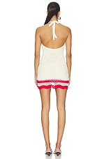 Elva Crochet Halter Mini Dress - thumbnail 6