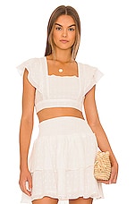 Product image of MINKPINK Whitewash Crop Top. Click to view full details