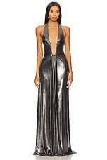 The Jennifer Foil Jersey Dress - thumbnail 4