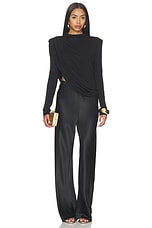 The Draped Sheen Jersey Top - thumbnail 8