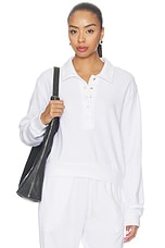 Kyson Drop Shoulder Crop Polo - thumbnail 4