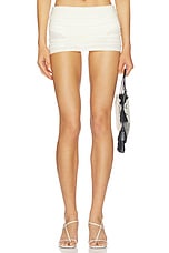 x Elsa Hosk Ruched Micro Skirt - thumbnail 4