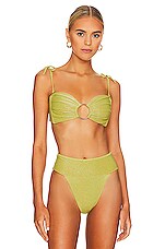Product image of Montce Swim Tori Ties Bandeau Bikini Top. Click to view full details