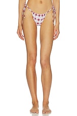 Brasil Scrunch Side Tie Bikini Bottom - thumbnail 4