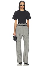 Double Waistband Tailored Wide Leg Pant - thumbnail 8