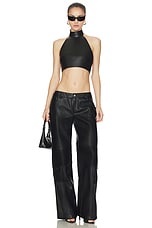 Buckled Leather Bustier Top - thumbnail 7