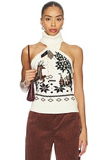Mixed Fair Isle Halter Top - thumbnail 4