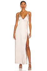 MORE TO COME Regina Maxi Dress in Champagne | REVOLVE