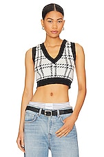 Product image of MORE TO COME Josefine Crop Sweater Vest. Click to view full details