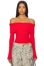 Candace Off Shoulder Sweater - thumbnail 9