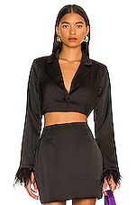 Product image of MORE TO COME Julia Blazer Top. Click to view full details