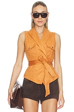 Aaliyah Faux Suede Vest - thumbnail 3