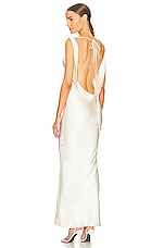 Plunging Back Cowl Dress - thumbnail 4