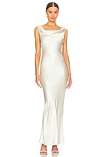 Plunging Back Cowl Dress - thumbnail 5