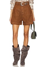 Denim Shorts With Embellishment Belt